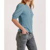 Women's TANNER PUFF SLEEVE HENLEY TOP - Another Love - 3 of 4