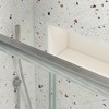 Chrome Bypass Shower Door with Sliding Glass - Modern Design - 3 of 4