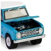 1966 Ford Bronco Custom SUV Turquoise Blue with White Top "Barrett-Jackson" Series 15 1/64 Diecast Model Car by Greenlight - 2 of 4