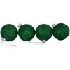 Northlight 4ct Green Glittered Diamonds Glass Christmas Ball Ornament 3" (80mm) - 3 of 4