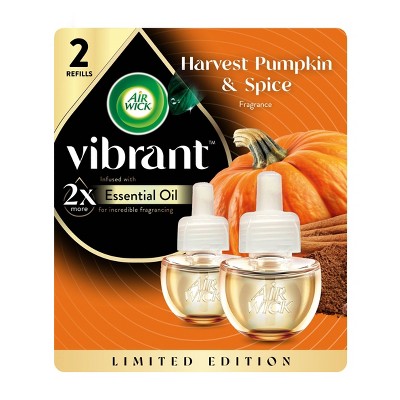 Air Wick Scented Oil Air Freshener - Harvest Pumpkin & Spice - 1.34 fl oz/2ct