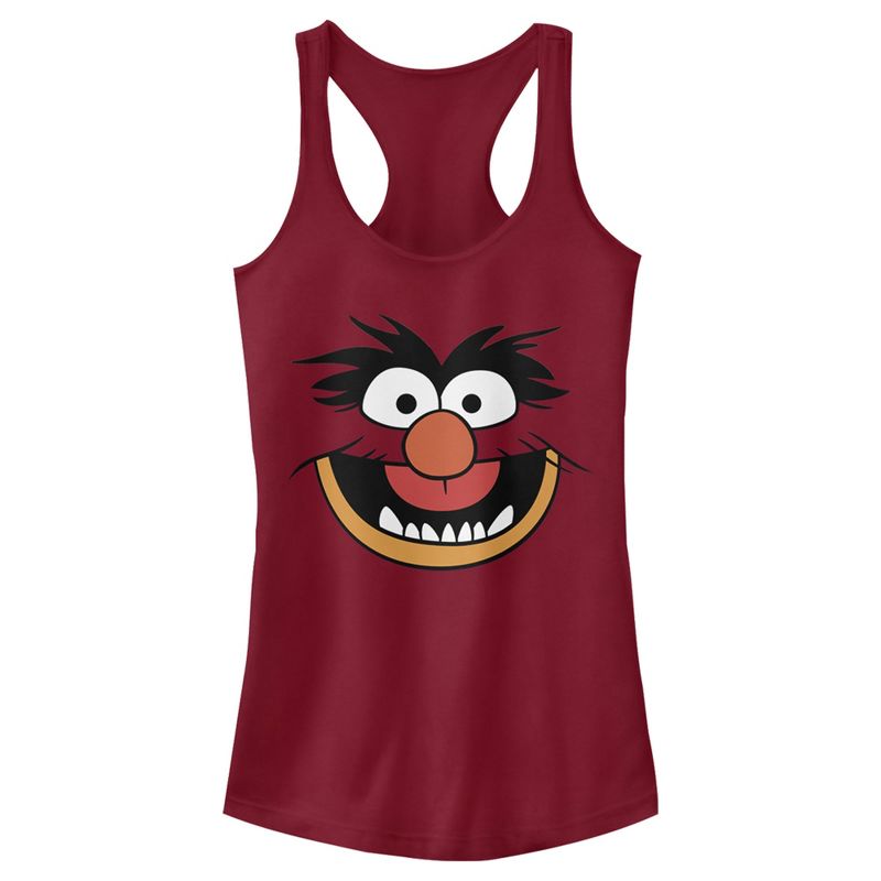 Juniors Womens The Muppets Animal Costume Racerback Tank Top, 1 of 5