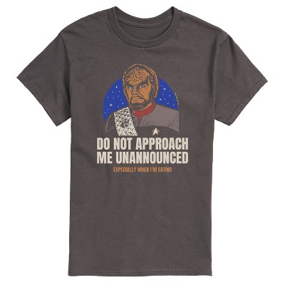 Men's - Star Trek - Worf Do Not Approach Me Short Sleeve Graphic T-Shirt