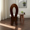 Set of 2 Dining Chairs with Teddy Velvet Seats & Ribbon Backrest, Modern Solid Wood Accent Chairs-Baofuwish - 3 of 4
