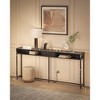 55.1" Skinny Console Table - Features Charging Station, Shelves. Ideal for Hallway, Behind Couch in Living Room - 2 of 4