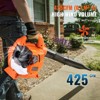 VEVOR Leaf Blower, 26CC 2-Cycle Handheld Leaf Blower with A Fuel Tank, 2-in-1 Blower 425CFM Air Volume 156MPH Speed, for Lawn Care, Leaf Cleaning - 3 of 4