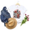 Simply Sage Market Women's Wild and Free Colorful Flowers Short Sleeve Graphic Tee - 3 of 3