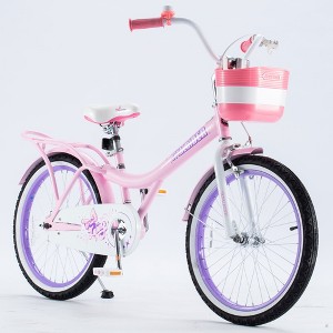 RoyalBaby Princess Girl Children's Bicycle Outdoor Ride-On Bike with Kickstand, Adjustable Seat, and Basket, Jenny/White-Pink - 1 of 4
