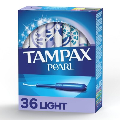 Tampax Pearl Tampons Light Absorbency with LeakGuard Braid -  Unscented - 36ct