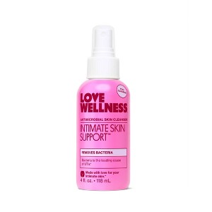 Love Wellness Intimate Skin Support Antimicrobial Skin Cleanser - 4 fl oz - 1 of 4