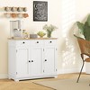 NicBex Industrial Sideboard Buffet Cabinet with 3 Drawers and 2 Doors for Kitchen,Living Room - 4 of 4