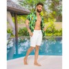 LA LEELA Mens Hawaiian Shirts Short Sleeve Button Down Shirt Men's Casual Shirts Holiday Tropical Beach Party Shirts for Men - 2 of 4