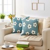 REGALWOVEN Fade-Resistant Flower Jacquard Decorative Floral Pattern Cushion Cases 2 Pcs - 2 of 4