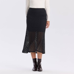 Women's Lace Flared Midi Skirt - A New Day™ - 1 of 3