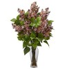 Nearly Natural 24-in Lilac Silk Flower Arrangement - 2 of 4