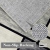 Washable Modern Area Rug, Geometric Rugs for Living Room, Soft Low Pile Non Slip Area Rug for Dining Room, Office - 4 of 4