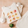 Simply Sage Market Peach Chart Lightweight Garment Dyed Sweatshirt - 3 of 4