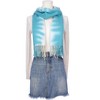 INSPIRE CHIC Women's Contrast Color Imitation Cashmere Ombre Fringe Soft Winter Warm Scarves 1Pc - 2 of 4