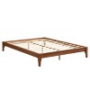 Merax Solid Bamboo Platform Bed Frame with Wooden Slats & Metal Support - 4 of 4