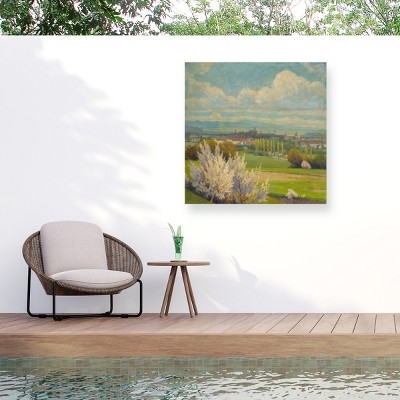 Trademark Fine Art - Ludovit Cordak View of Kosice, 1930-35 Matted Framed Art