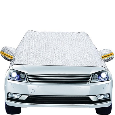 iMountek"Windshield Snow Cover with 5 Magnets & Side Mirror Protector for Frost & Ice Protection – Universal Fit"Silver