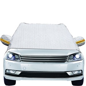 iMountek"Windshield Snow Cover with 5 Magnets & Side Mirror Protector for Frost & Ice Protection – Universal Fit"Silver - 1 of 4