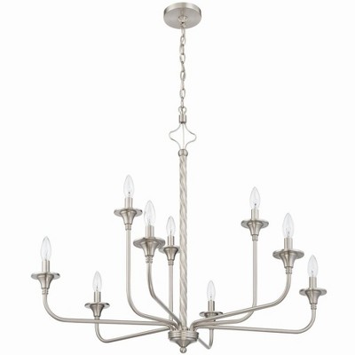 Craftmade Lighting Jolenne 9 - Light Chandelier in  Brushed Polished Nickel