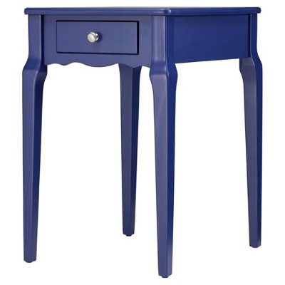 target blue side table