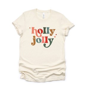 Simply Sage Market Women's Holly Jolly Stars Short Sleeve Graphic Tee - 1 of 4