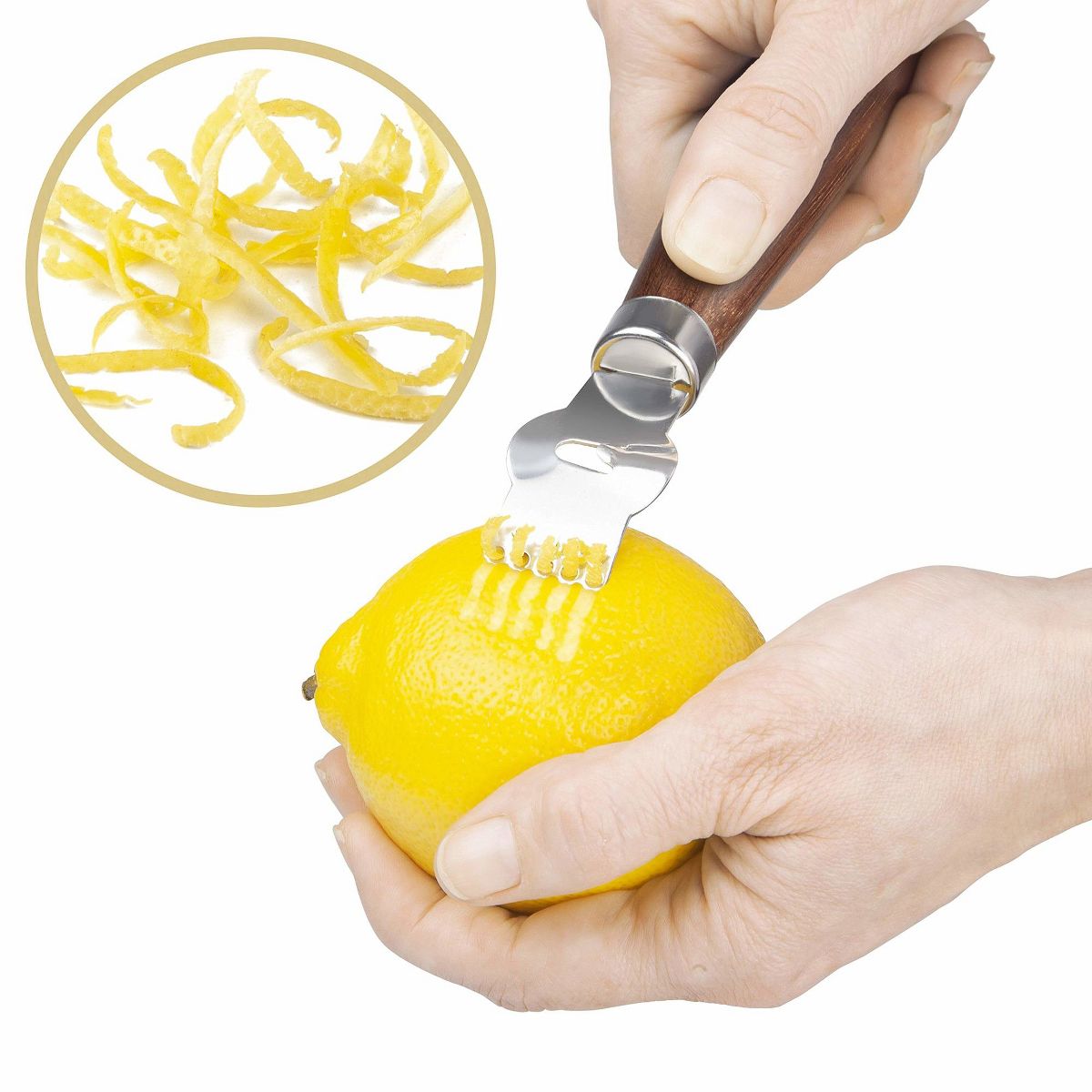 Final Touch Bar Knife & Zester Set - Multi-Function Design for Effortless Cocktail Prep - Adjacent Edge Handle, Stainless Steel Blade, Bottle Opener - thumbnail 7