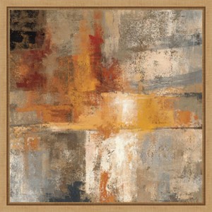 Amanti Art Silver and Amber Crop by Silvia Vassileva Framed Canvas Wall Art - 1 of 4