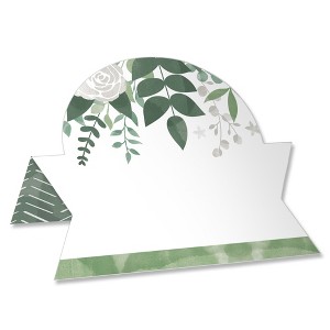 Big Dot of Happiness Boho Botanical - Greenery Party Tent Buffet Card - Table Setting Name Place Cards - Set of 24 - 1 of 4