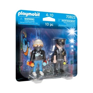 Playmobil Duo Pack Policeman & Street Artist 70822 10pc - 1 of 1