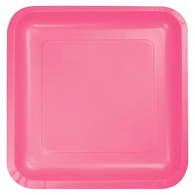 Candy Pink 7" Dessert Plates - 18ct