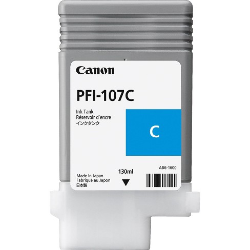 Canon Pfi-107c Cyan Ink Tank 130 Ml 6706b001aa : Target