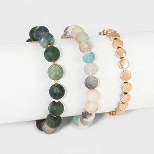 Bead Bracelet - Universal Thread Green/Gold, Women
