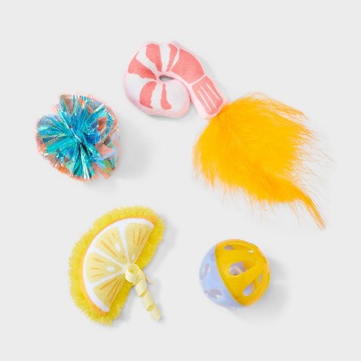 Lemon Cat Ball Plush Toy Set - 4pc - Boots & Barkley™