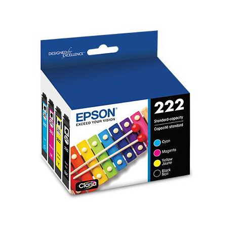 Epson T222 High Capacity Black And Standard Capacity Color Combo Ink ...