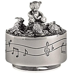 Royal Selangor Hand Finished Teddy Bear's Picnic Collection Pewter Friends Musical Carousel Gift - 1 of 1