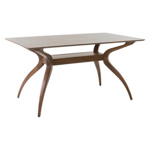 Salli Dining Table Natural Walnut - Christopher Knight Home, Natural Brown
