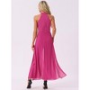 INSPIRE CHIC Women's Sleeveless Halter Neck Elegant Wedding Cocktail Dressy Jumpsuits - 3 of 4