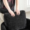 360-degree Chenille Swivel Chair with Metal Turntable Base - 4 of 4