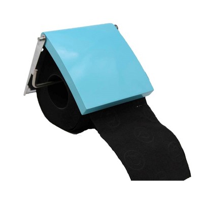 Evideco French Home Goods Sleek Wall-Mounted Toilet Paper Holder with Cover - Stylish Bathroom Tissue Dispenser