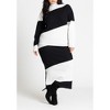 ELOQUII Women's Plus Size Diagonal Stripe Sweater - image 4 of 4