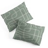 Deny Designs Cocoon Abstract Design Duvet Cover and Pillow Sham Set Green - image 4 of 4