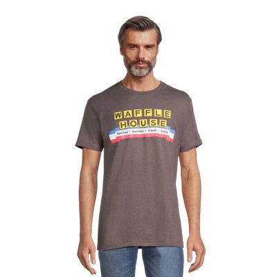Seven Times Six Waffle House T-Shirt Men's Logo Design Novelty Graphic Print Tee