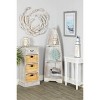 32" x 28" Coastal Wood Fish Wall Decor White - Olivia & May: Handmade Nautical Art, Vertical Hanging, Indonesian Craftsmanship - 2 of 4