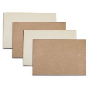 Dainty Home Velvet Reversible Premium Vegan Leather 12" x 18" Rectangular Placemats Set of 4 - 1 of 2
