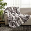 Cozy Bliss Faux Fur Throw Blankets, Plush Soft Thick Bubble Blanket for Sofa, Bedroom, Living Room - 2 of 4