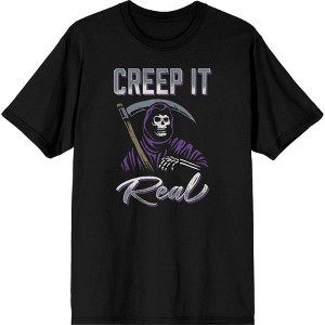 Bioworld Grim Reaper "Creep It Real" Adult Crew Neck Short Sleeve Tee - 1 of 2